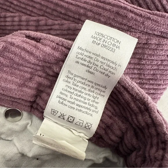 PacSun Corduroy Straight Leg Jeans in Plum - Picture 6 of 9